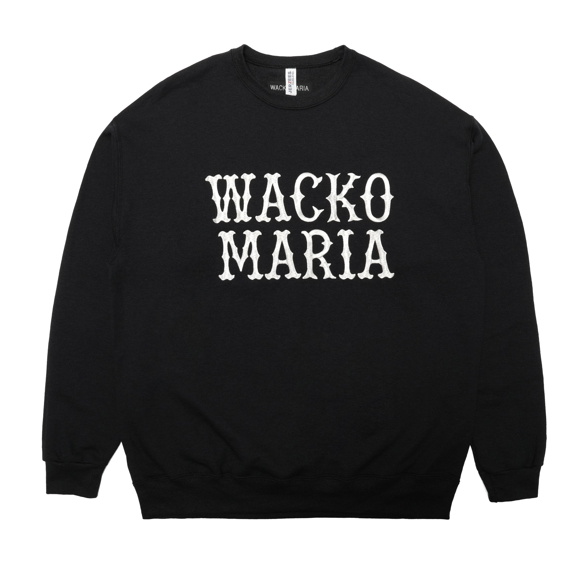 25FW-WMC-SS13] Wacko Maria Crew Neck Sweat Shirt (Black