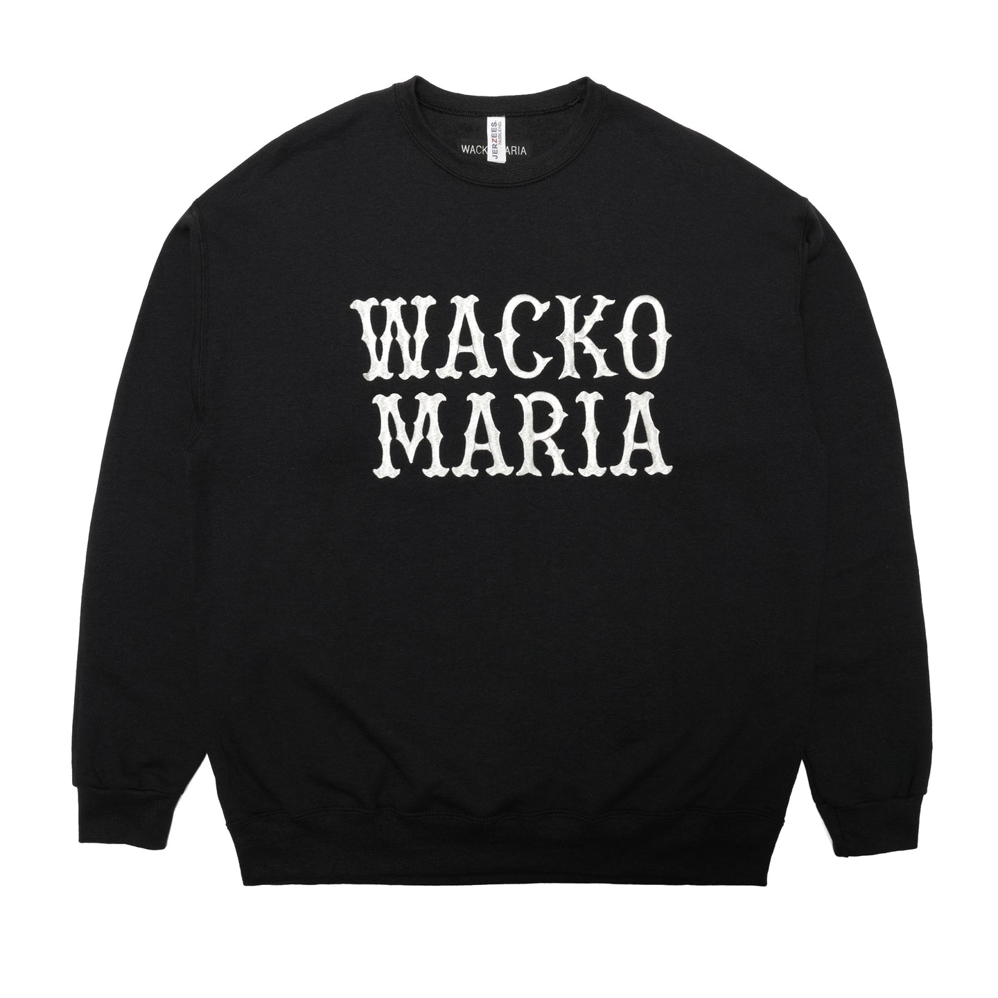 Wacko Maria Crew Neck Sweat Shirt Black