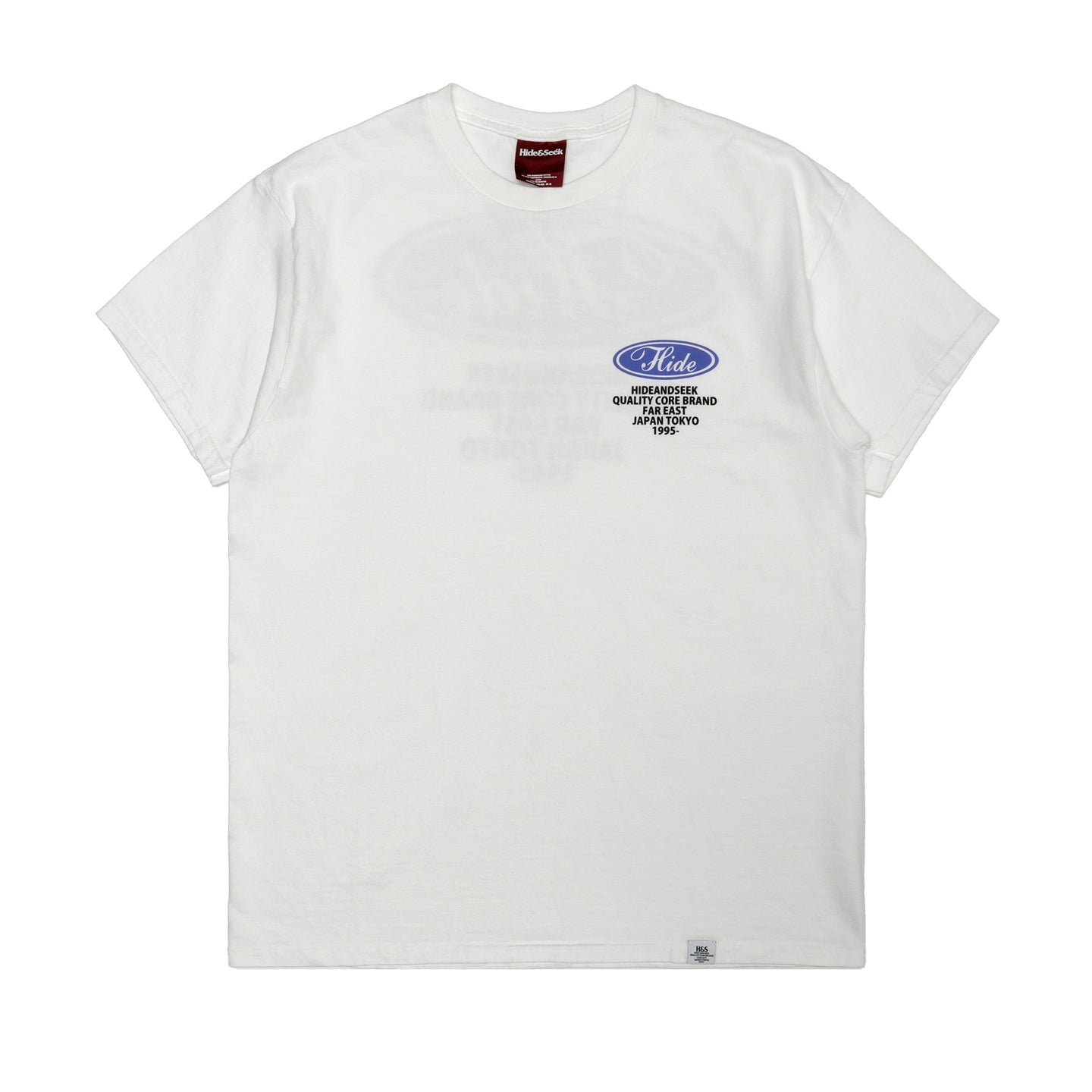 Hide and Seek Circle Logo S/S T-Shirt White