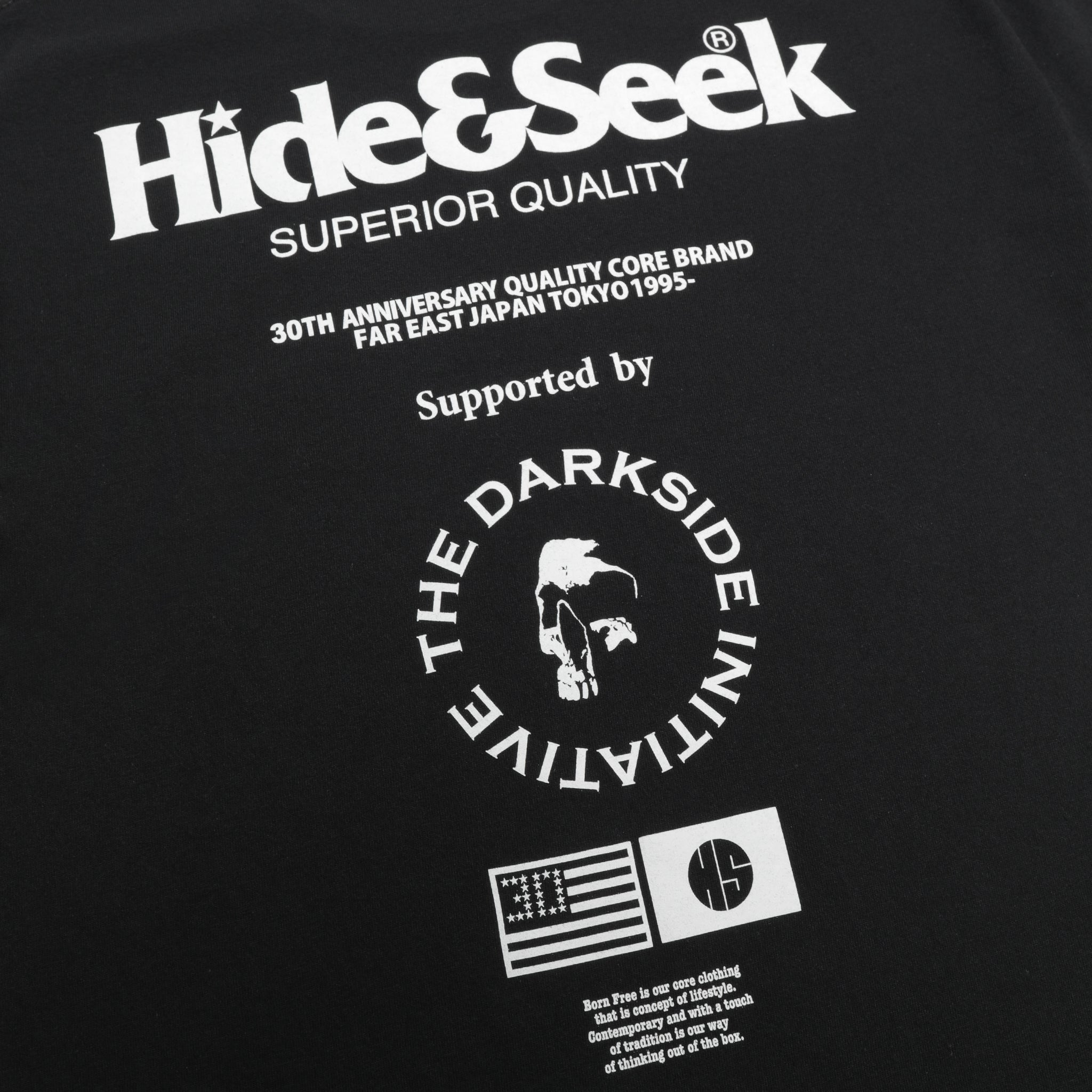 Hide and Seek x The Darkside Initiative S/S T-Shirt Type-A (Black)