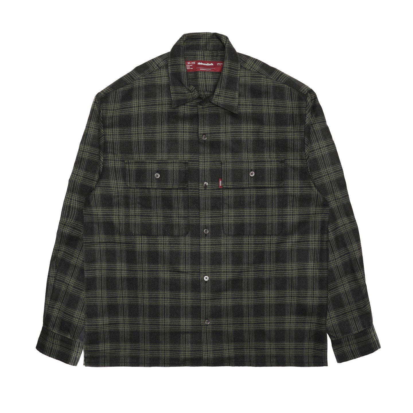 Hide and Seek Check L/S Shirt 2 Green