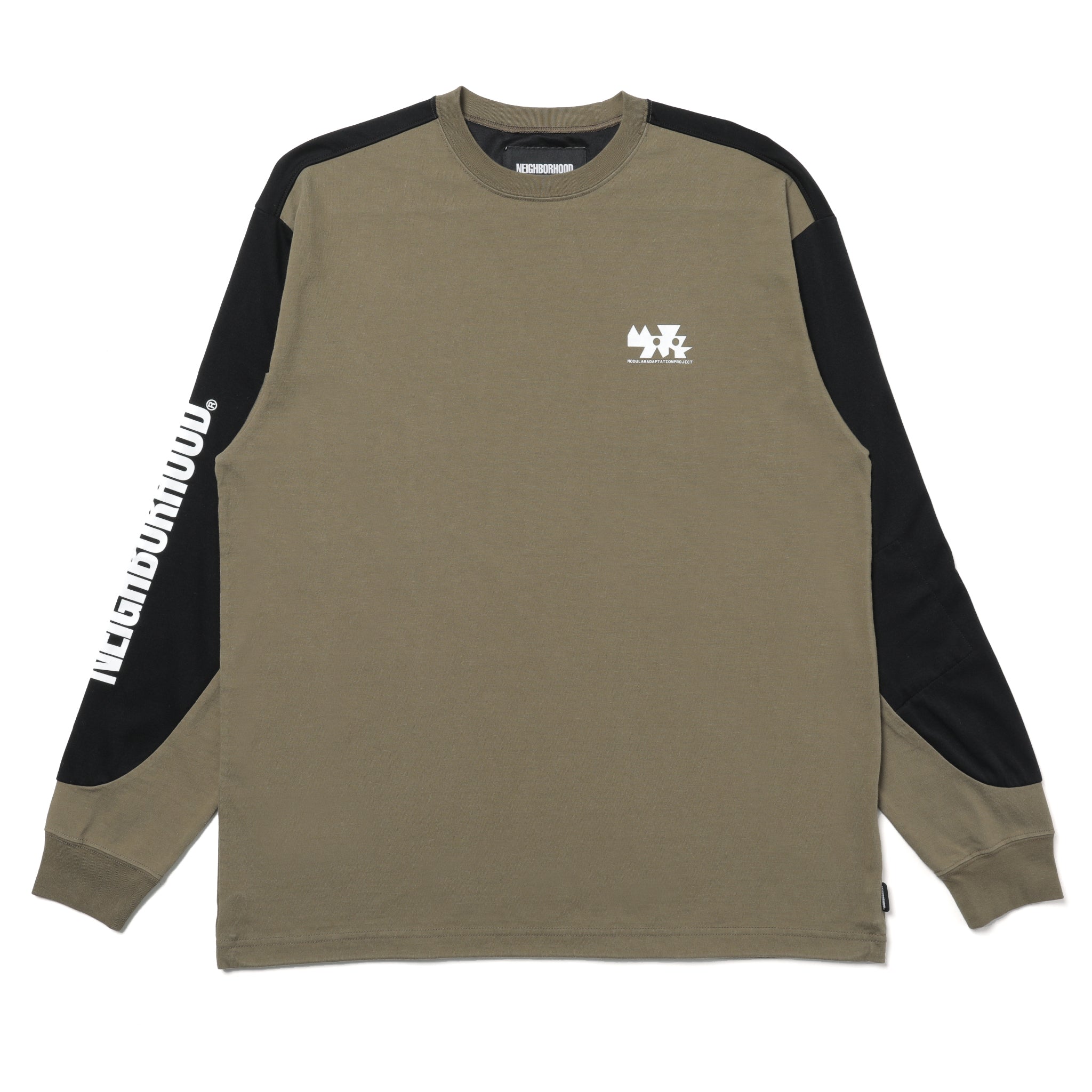 261FPNH-CSM15] Neighborhood Map Crewneck LS-1 (Olive Drab) – The