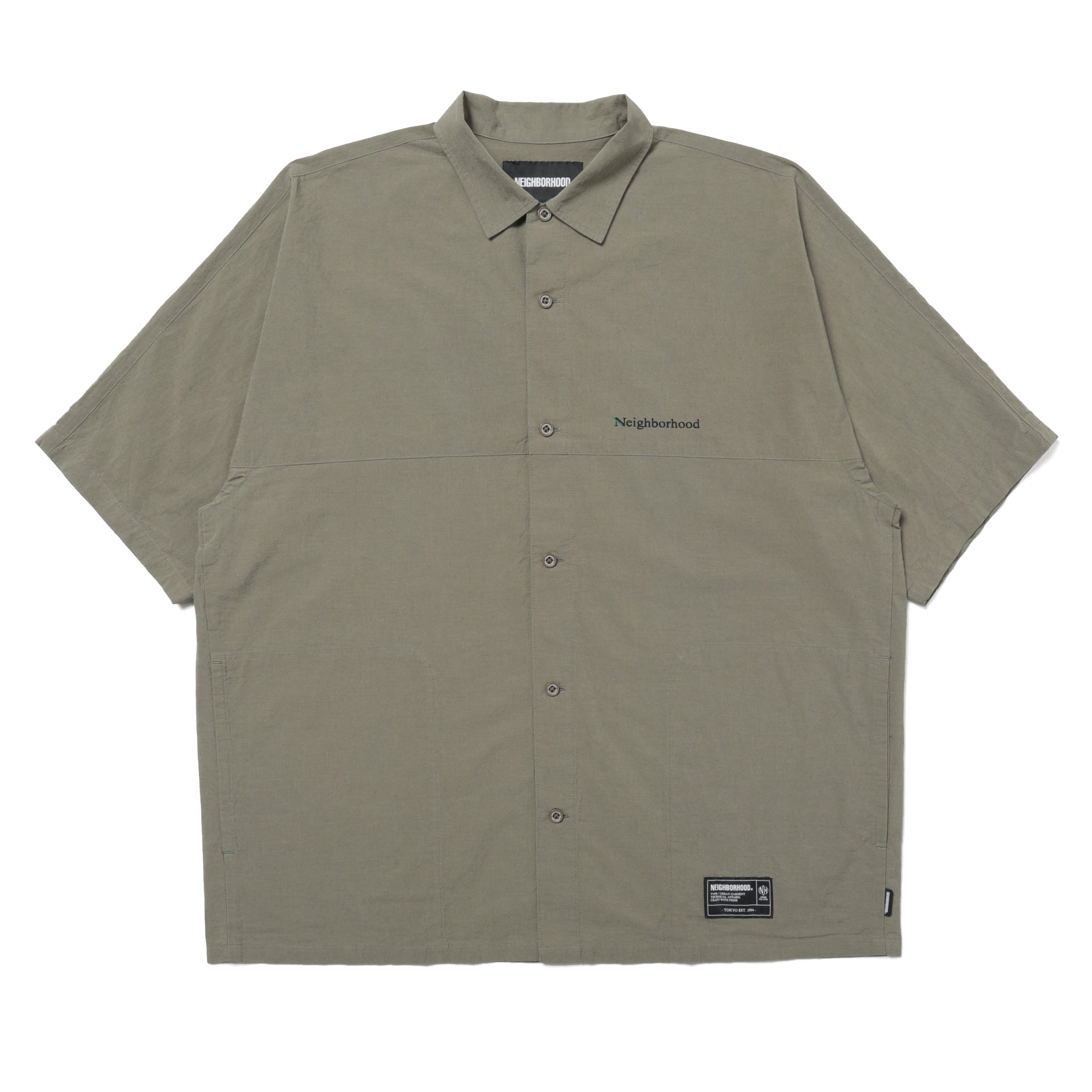 トップス NEIGHBORHOOD DOLMANSLEEVE SHIRT SS 261AQNH-SHM01 ] Neighborhood Dolman Sleeve Shirt SS (Olive Drab