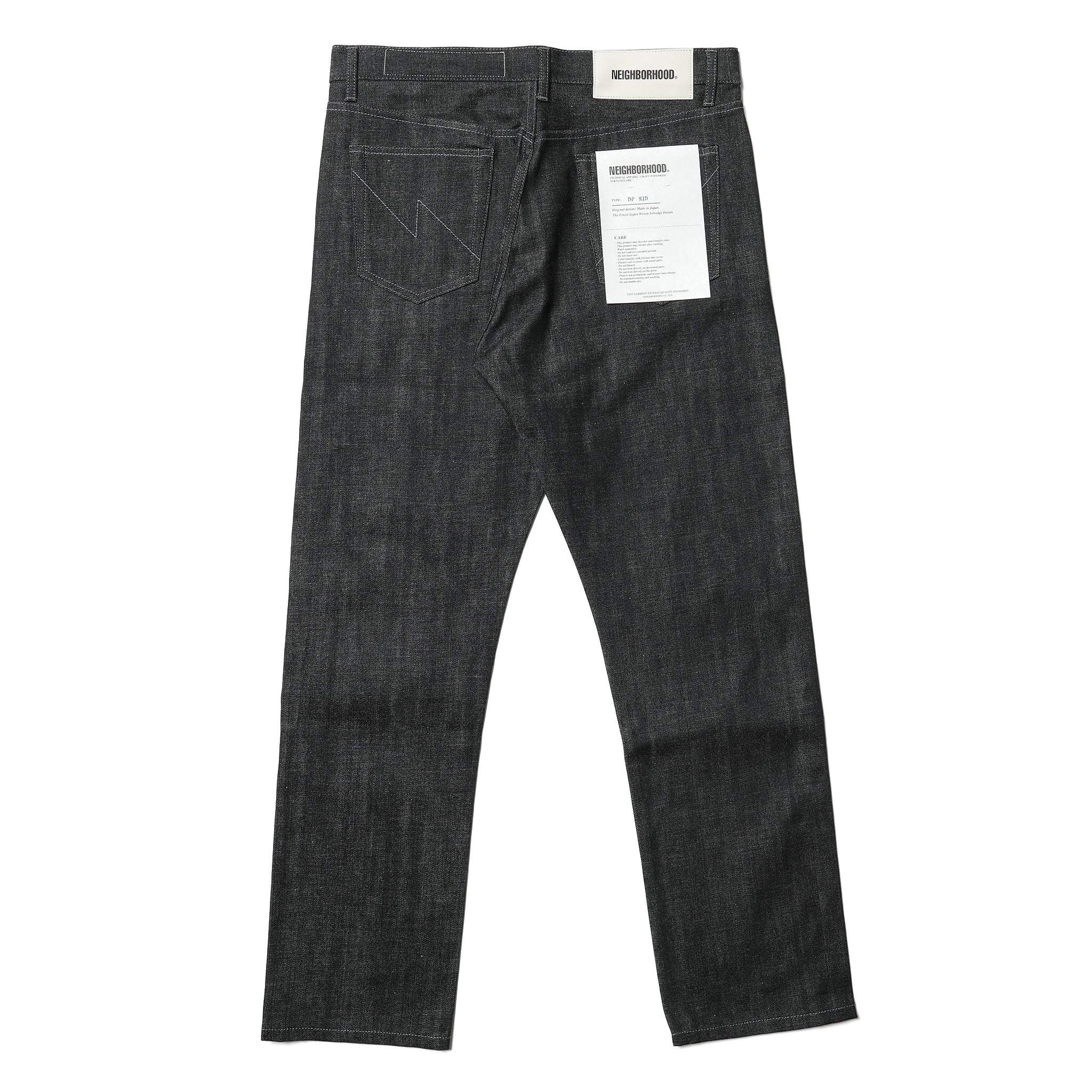 261XBNH-PTM03] Neighborhood Rigid Denim DP Mid Pant (Black) – The