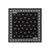 Neighborhood Geometric Pattern Bandana Black