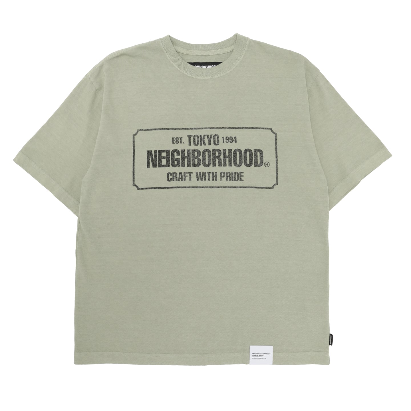 Neighborhood Sulfur Dye Crewneck T-Shirt Sand