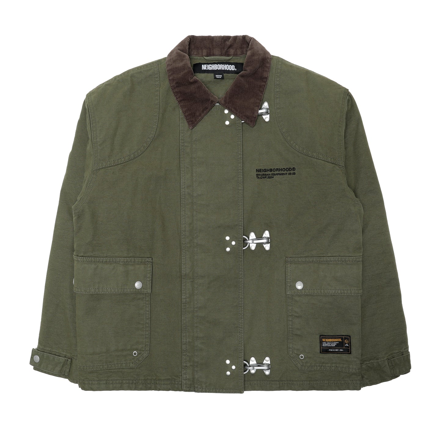 252AQNH-JKM02] Neighborhood Fireman Jacket (Olive Drab) – The