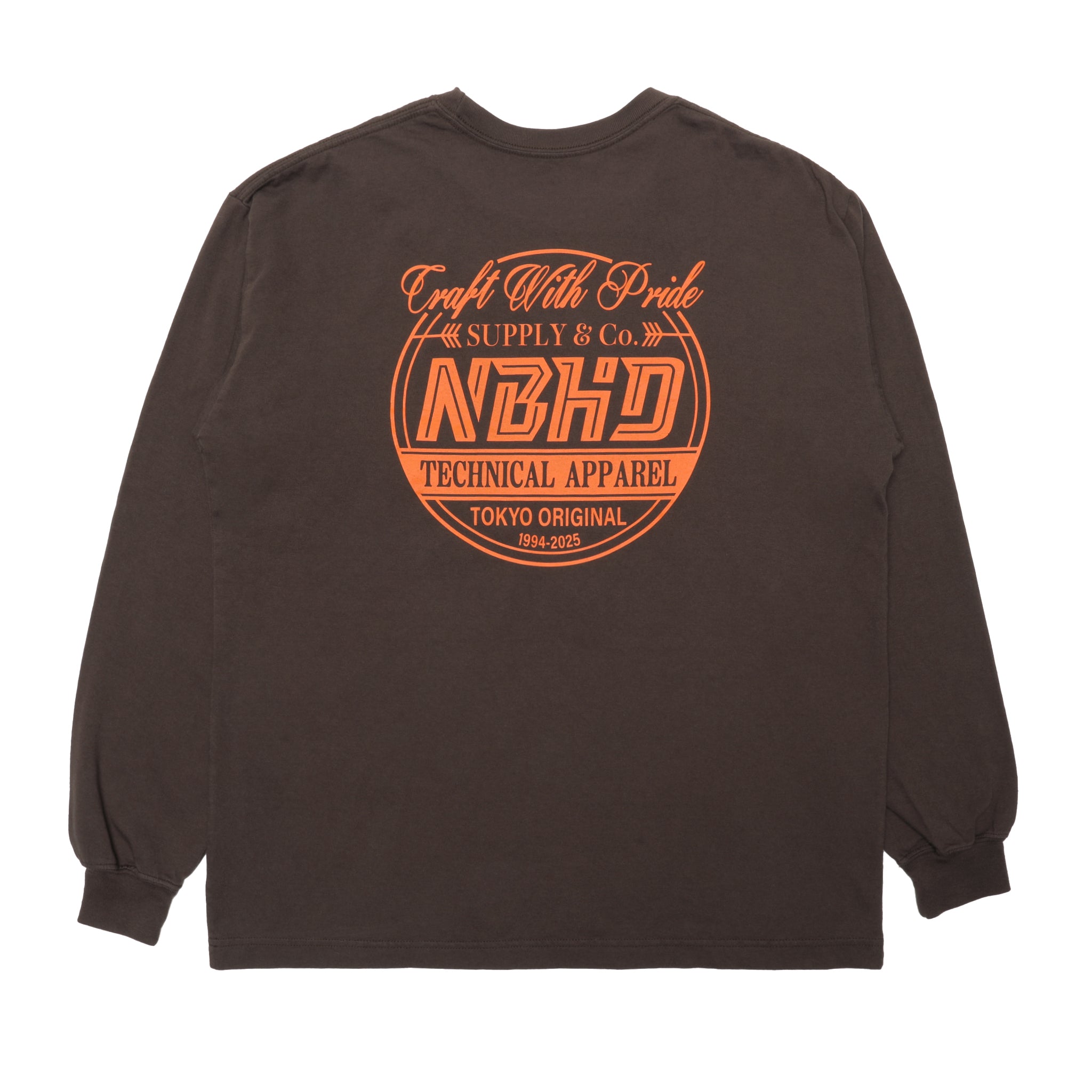 252PCNH-LT05S] Neighborhood NH Spot Tee LS-3 (Brown) – The