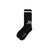 Neighborhood Logo Line Socks Black