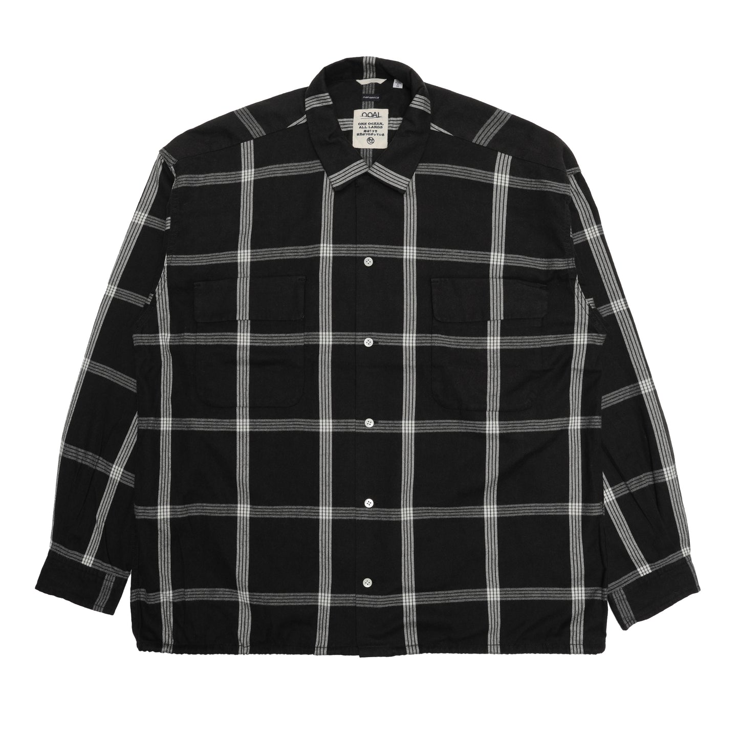 Nanamica Flannel Palaka Check Shirt Black