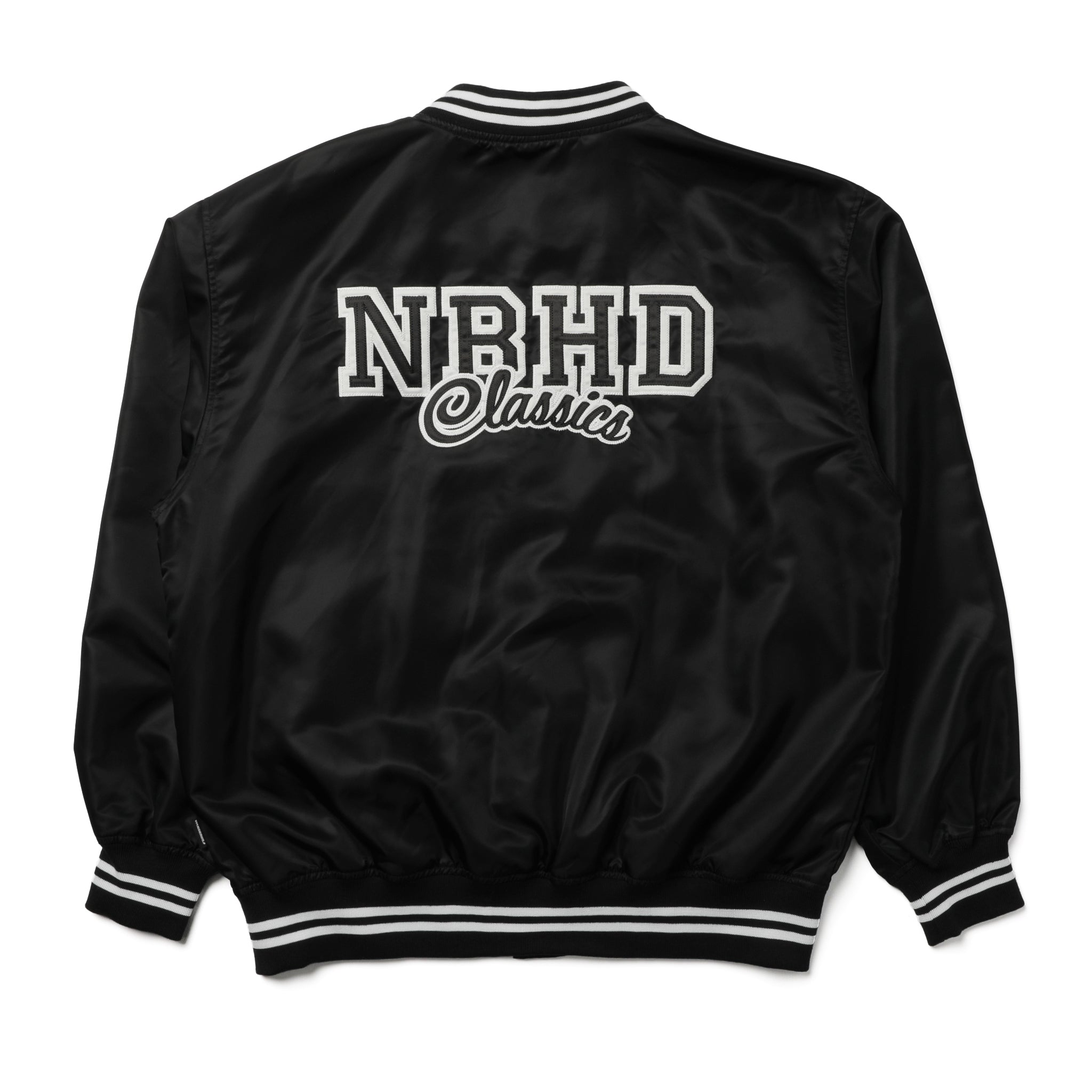 241TSNH-JKM04] Neighborhood Baseball Jacket (Black) – The Darkside 