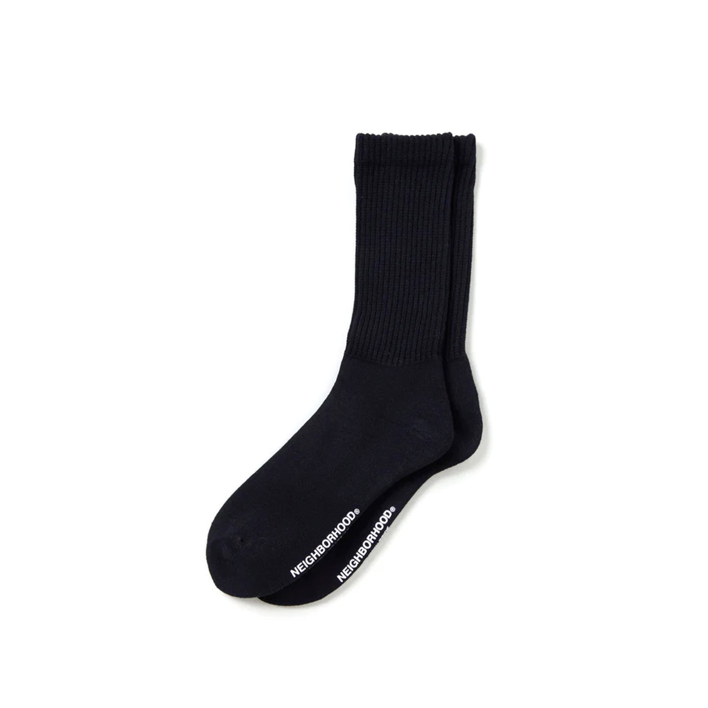 Neighborhood Plain Socks Black