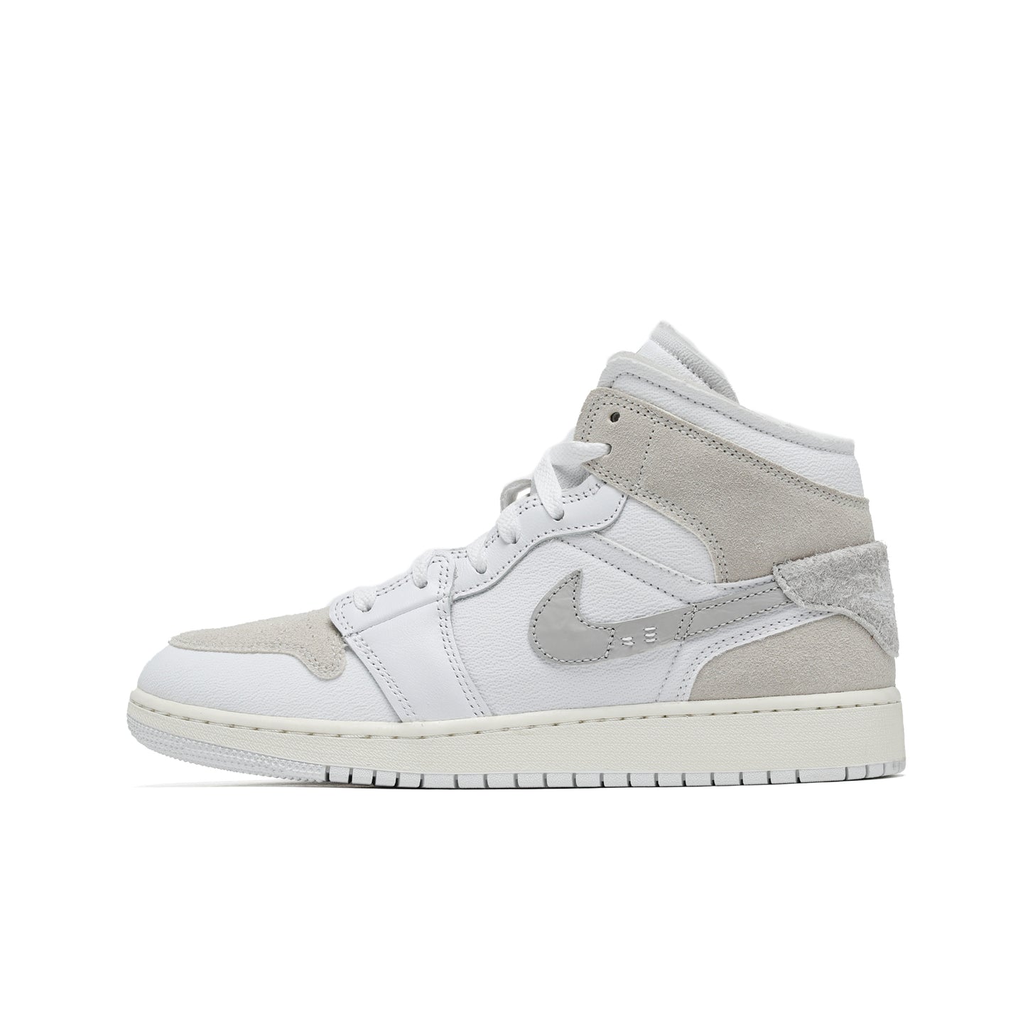Big Kids' Air Jordan 1 Mid SE Craft Light Orewood Brown