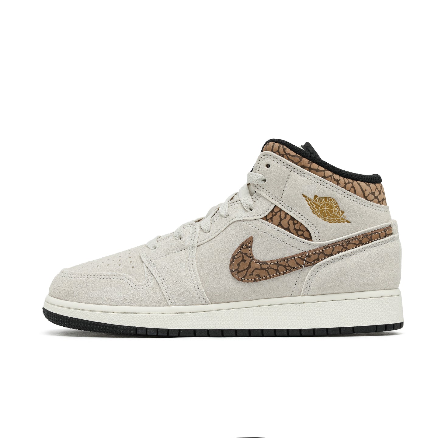 Big Kid's Air Jordan 1 Mid SE 'Light Orewood Brown'