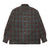 Wacko Maria x Pendleton Wool Hombre Check Open Collar Shirt L/S Type-3 Brown