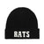 Rats Knit Cap Black