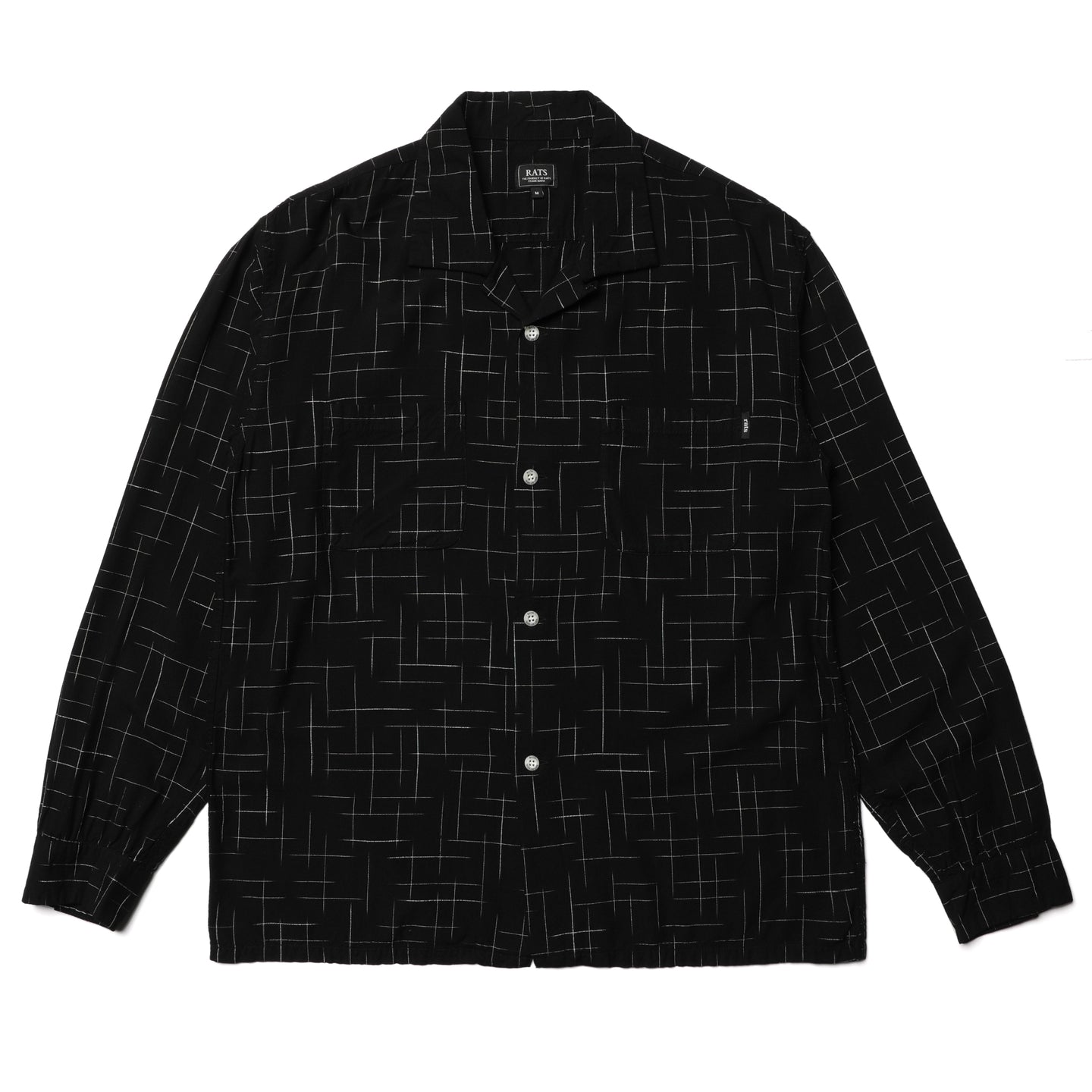 Rats Kasuri Rayon L/S Shirt Black
