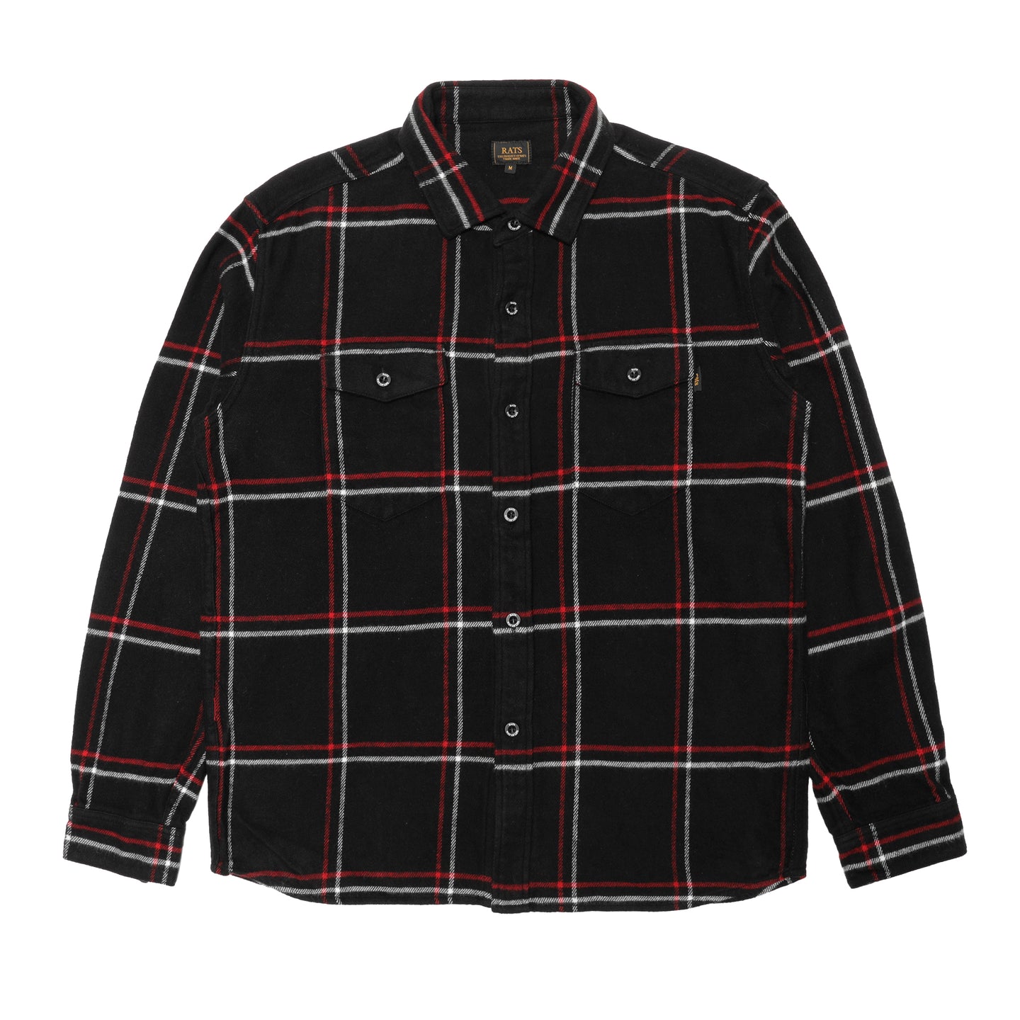 Rats Flannel Check Shirt Black