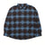 Rats C/R Flannel Check Shirt Sax Blue