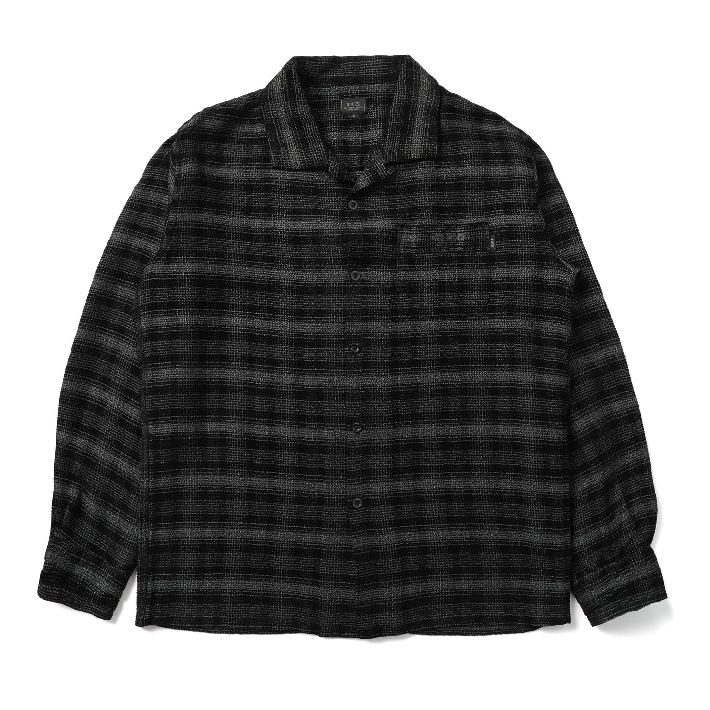 Rats Ombre Check Shirt Black