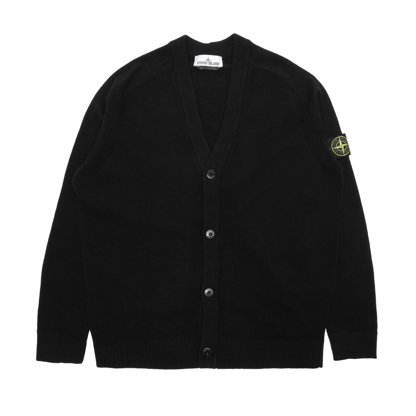 Stone Island Light RWS Geelong Wool Cardigan Black