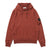 Stone Island Organic Cotton Fleece Hooded Sweatshirt Brick Red