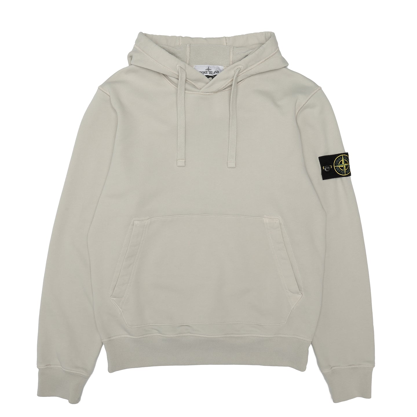 Stone Island Cotton Fleece Hooded Sweatshirt Plaster