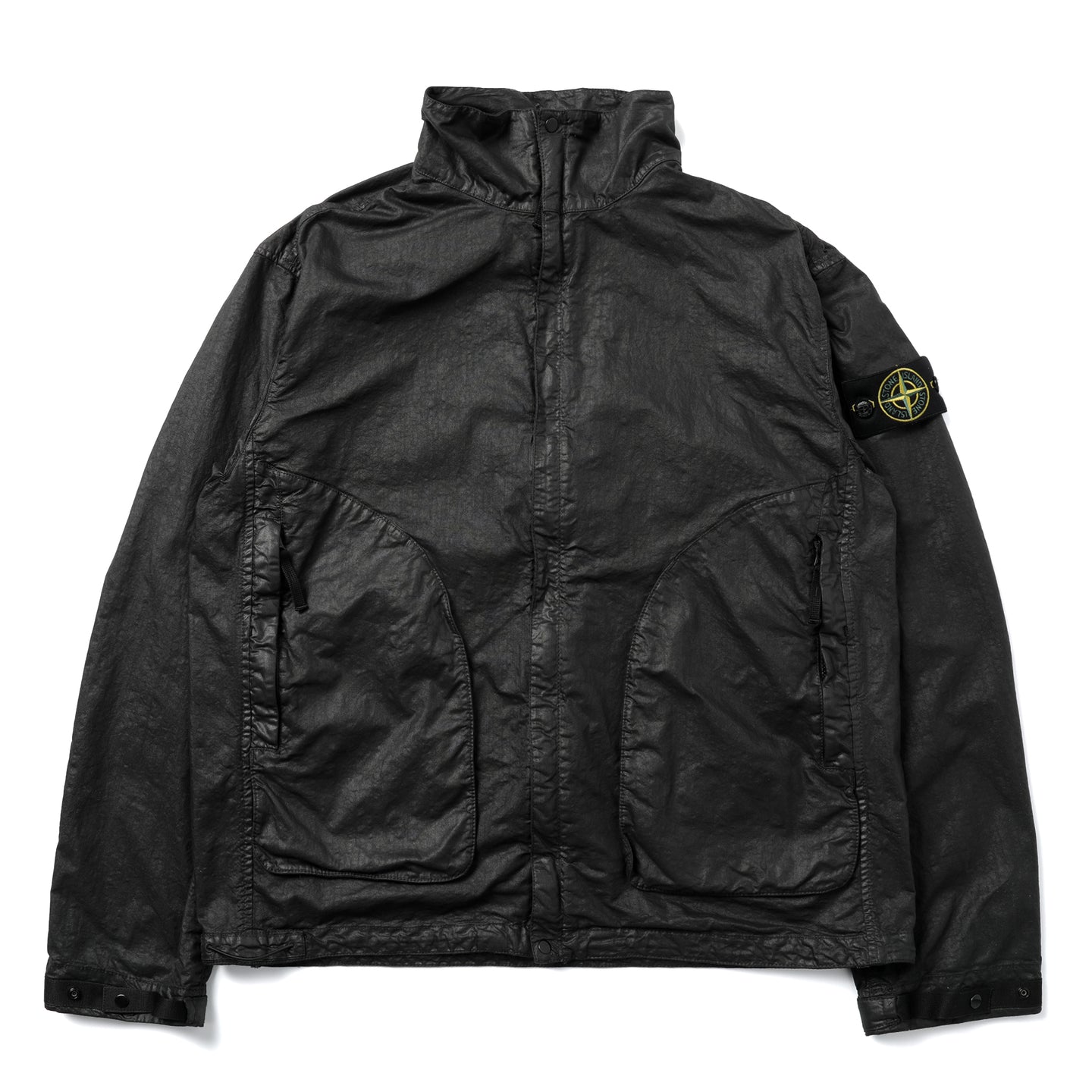 Stone Island Organic Look Nylon Panama-TC Jacket Black