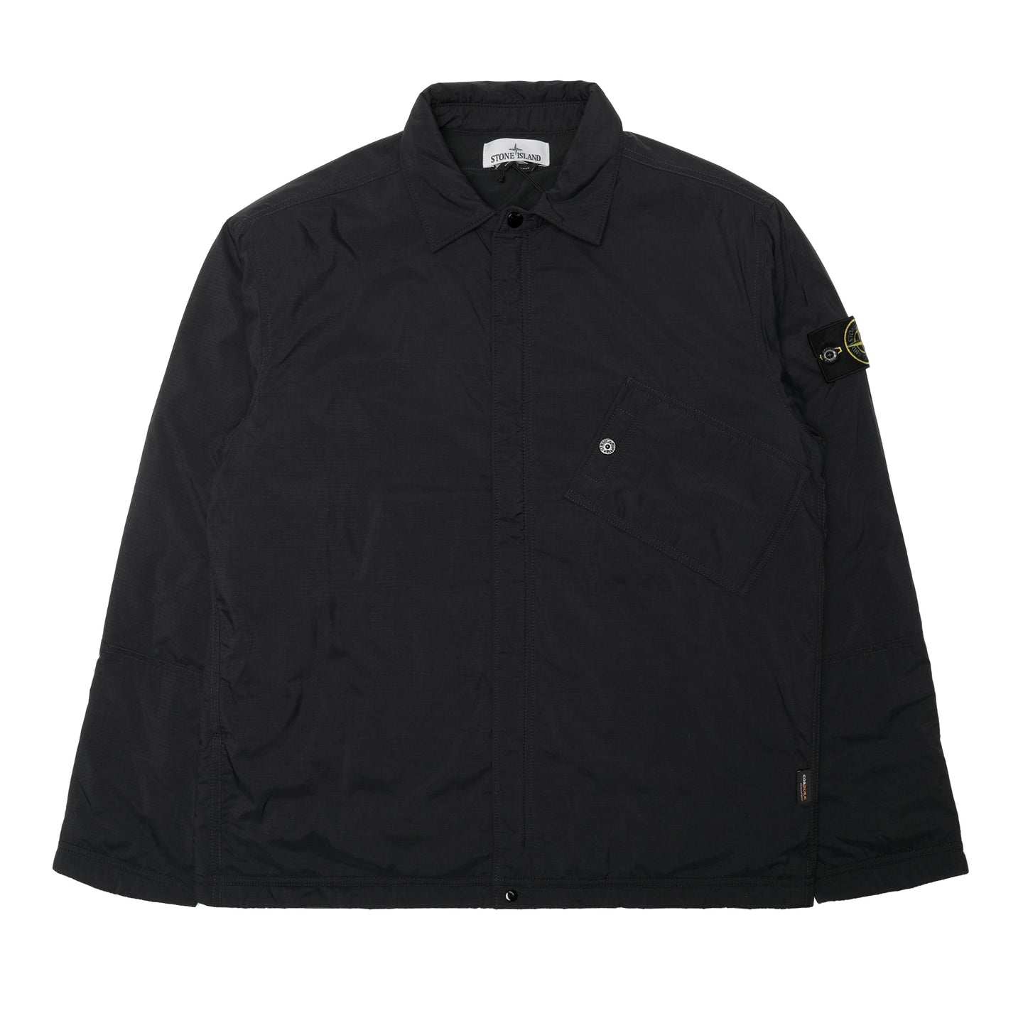 Stone Island Matt Ripstop Cordura Zip Overshirt Black