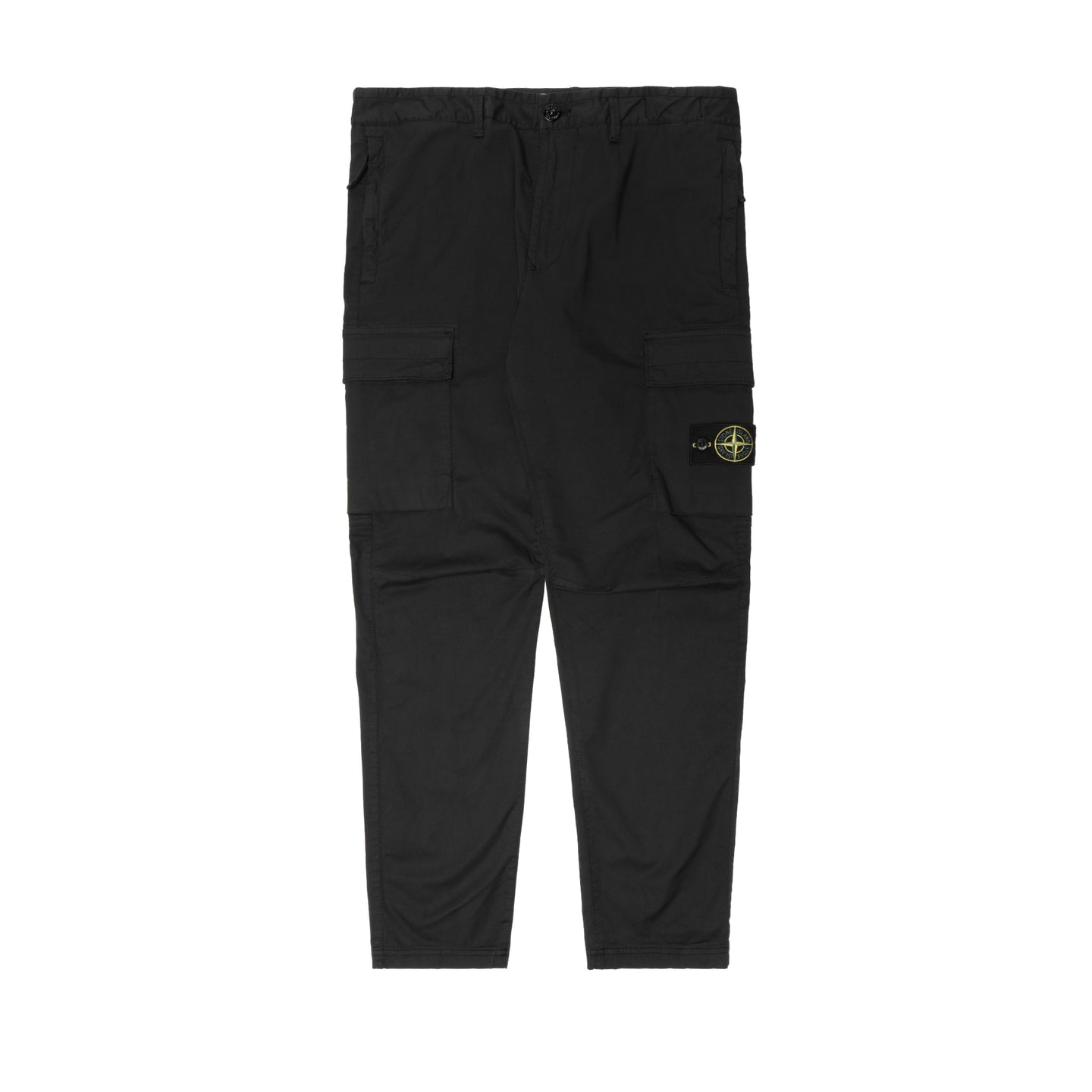 Stone Island Supima Cotton Twill Stretch-TC Cargo Pant Black