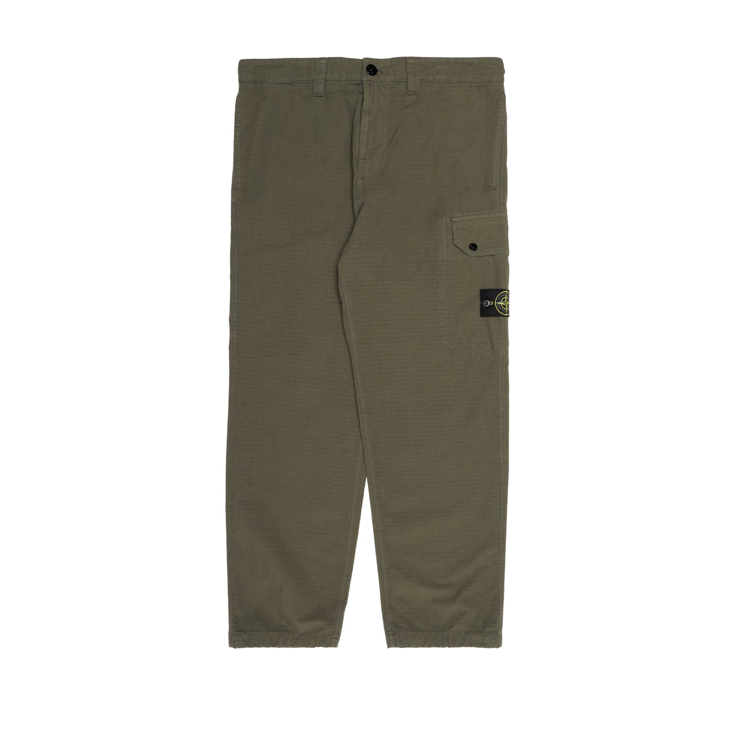 Stone Island Organic Cotton Ripstop Cargo Pant Military Green
