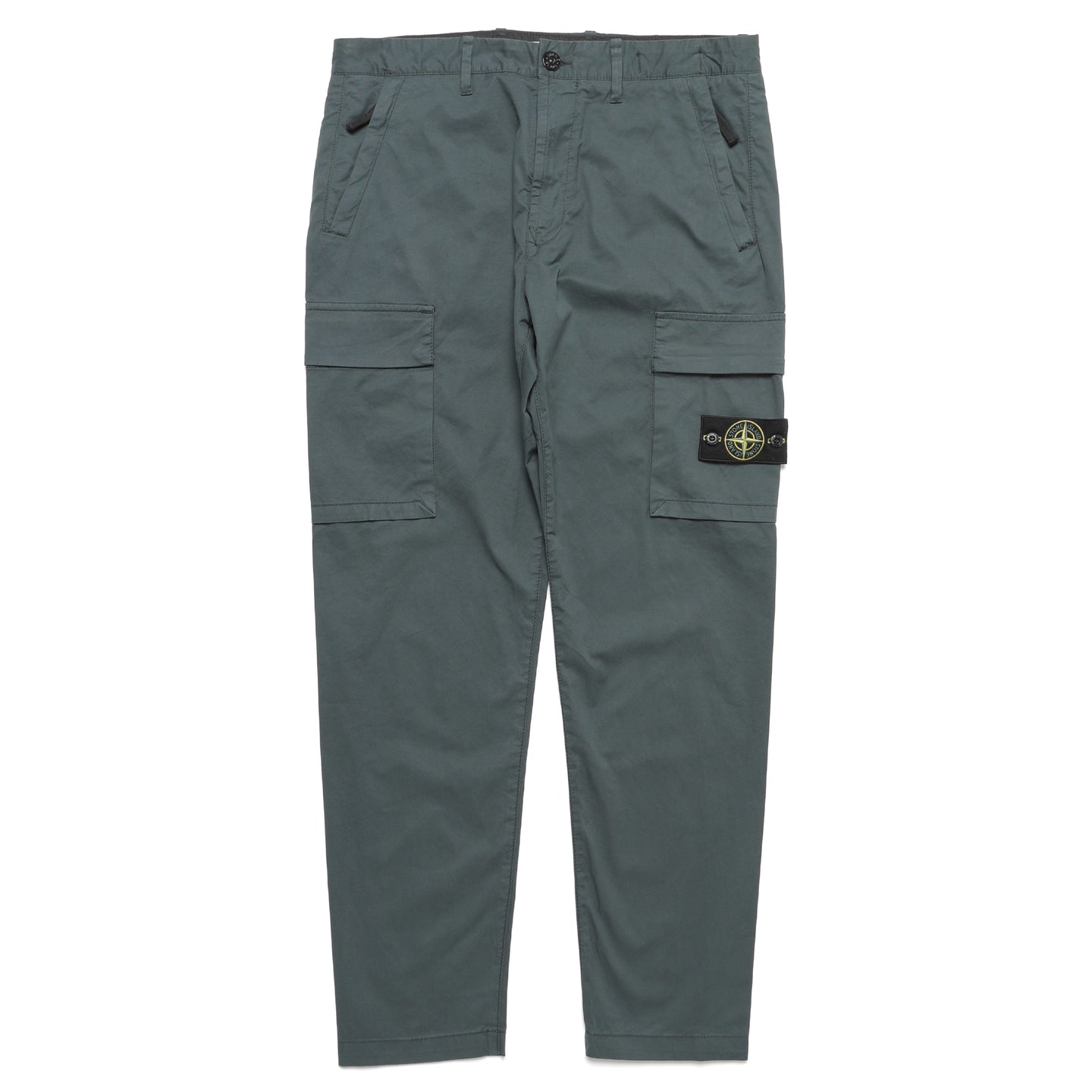 Stone Island Stretch Cotton Gabardine Cargo Pant Lead