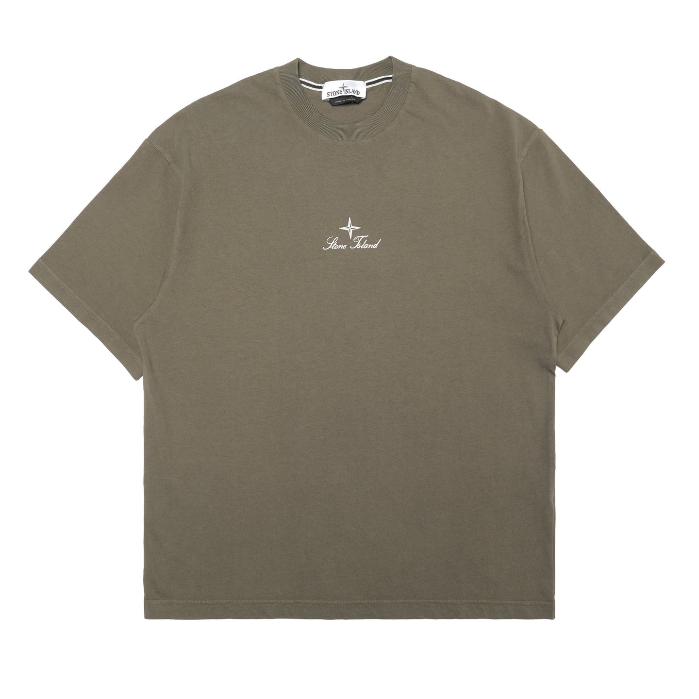 Stone Island Organic Cotton Jersey T-Shirt Military Green