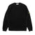 Stone Island Organic Cotton Waffle Fleece Crewneck Sweater Black