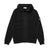 Stone Island Organic Cotton Waffle Fleece Hooded Sweater Black