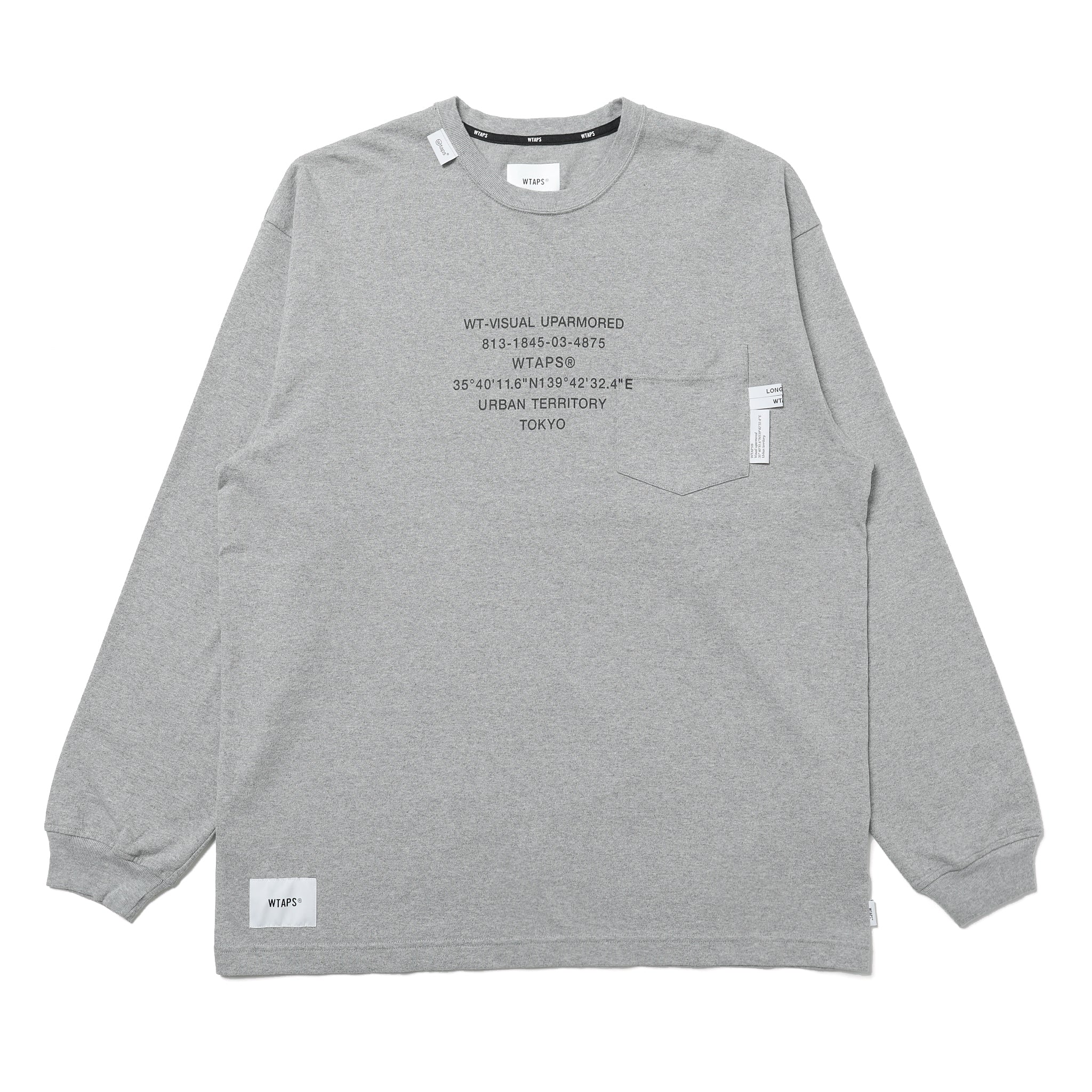 261ATDT-CSM14] WTAPS Insect L/S T-Shirt (Ash Grey) – The Darkside