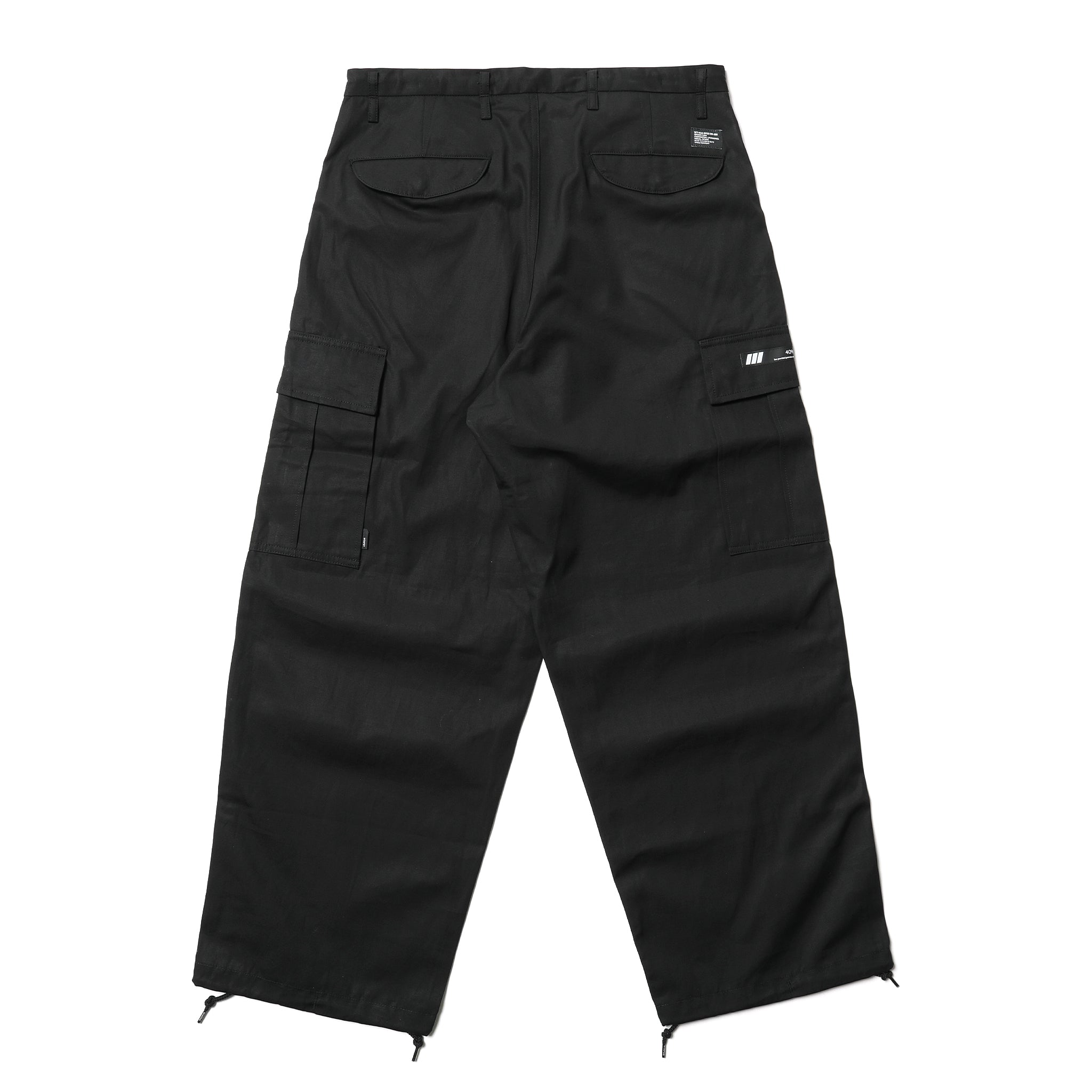 【希少！名作商品】WTAPS MILT2001 TROUSERS COTTON 261WVDT-PTM02] WTAPS MILT0001 Trousers Cotton CNVS (Black)
