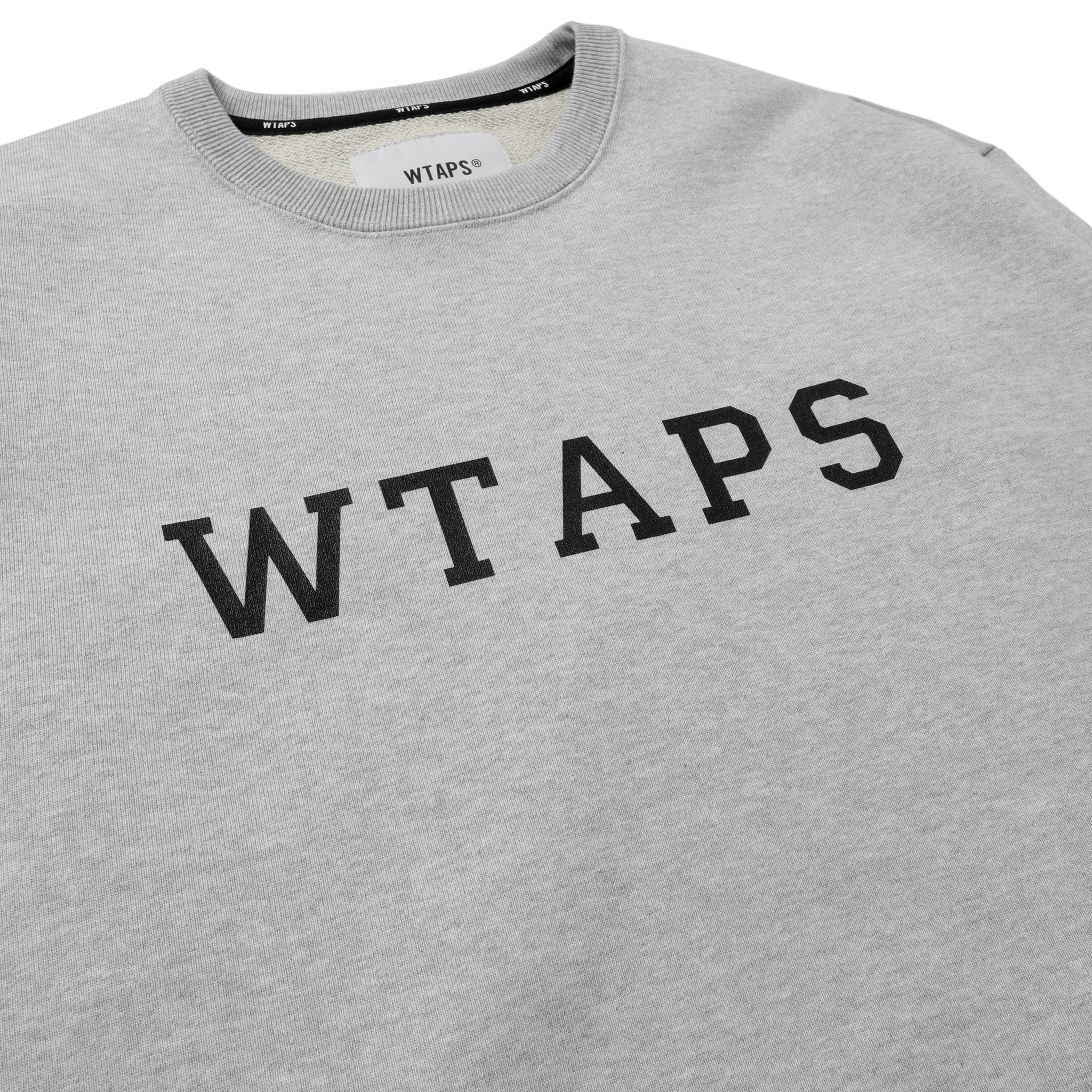 251ATDT-CSM03] WTAPS Academy Crewneck Sweater (Ash Gray