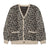 Wacko Maria Leopard Mohair Cardigan Ivory