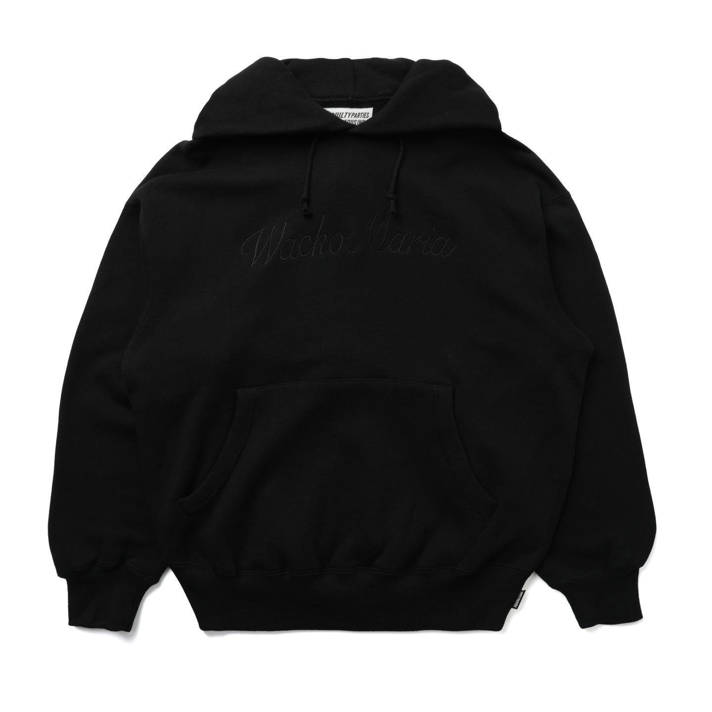Wacko Maria Type-2 Middle Weight Pullover Hooded Sweatshirt Black