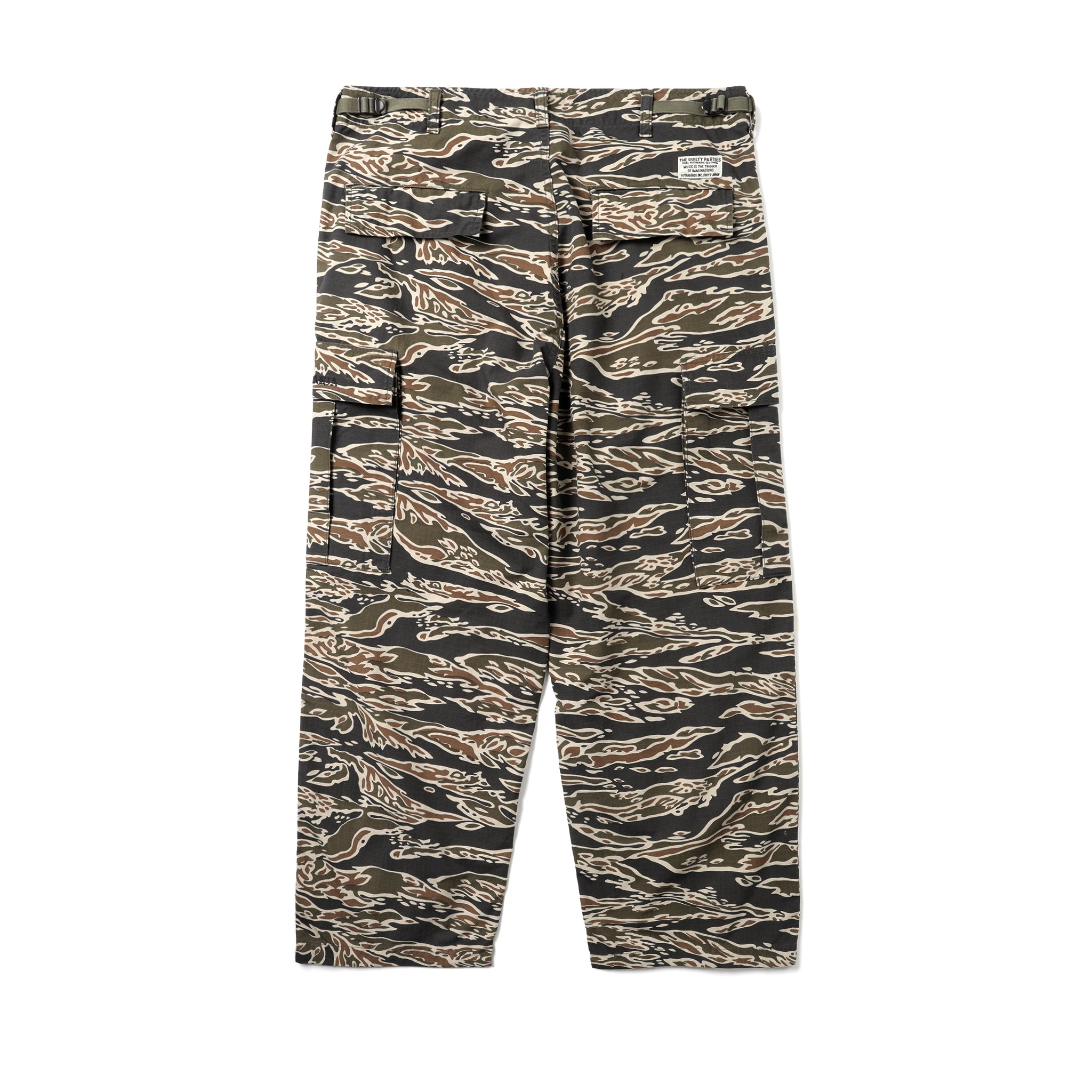 パンツ WACKO MARIA/TIGER CAMO 6 POCKET TROUSERS WACKO MARIA Tigercamo 6 Pocket Trousers in Olive | FWRD