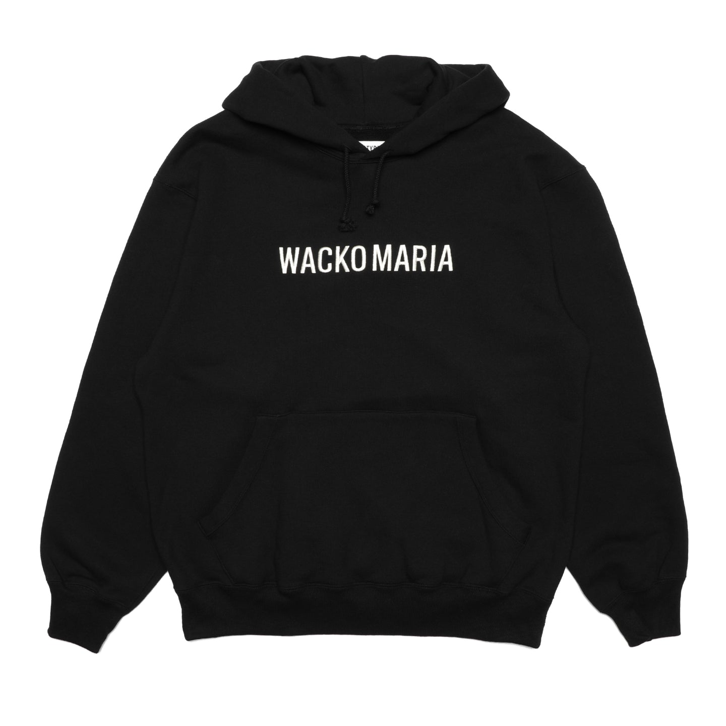 Wacko Maria Middle Weight Pullover Hooded Sweatshirt Black