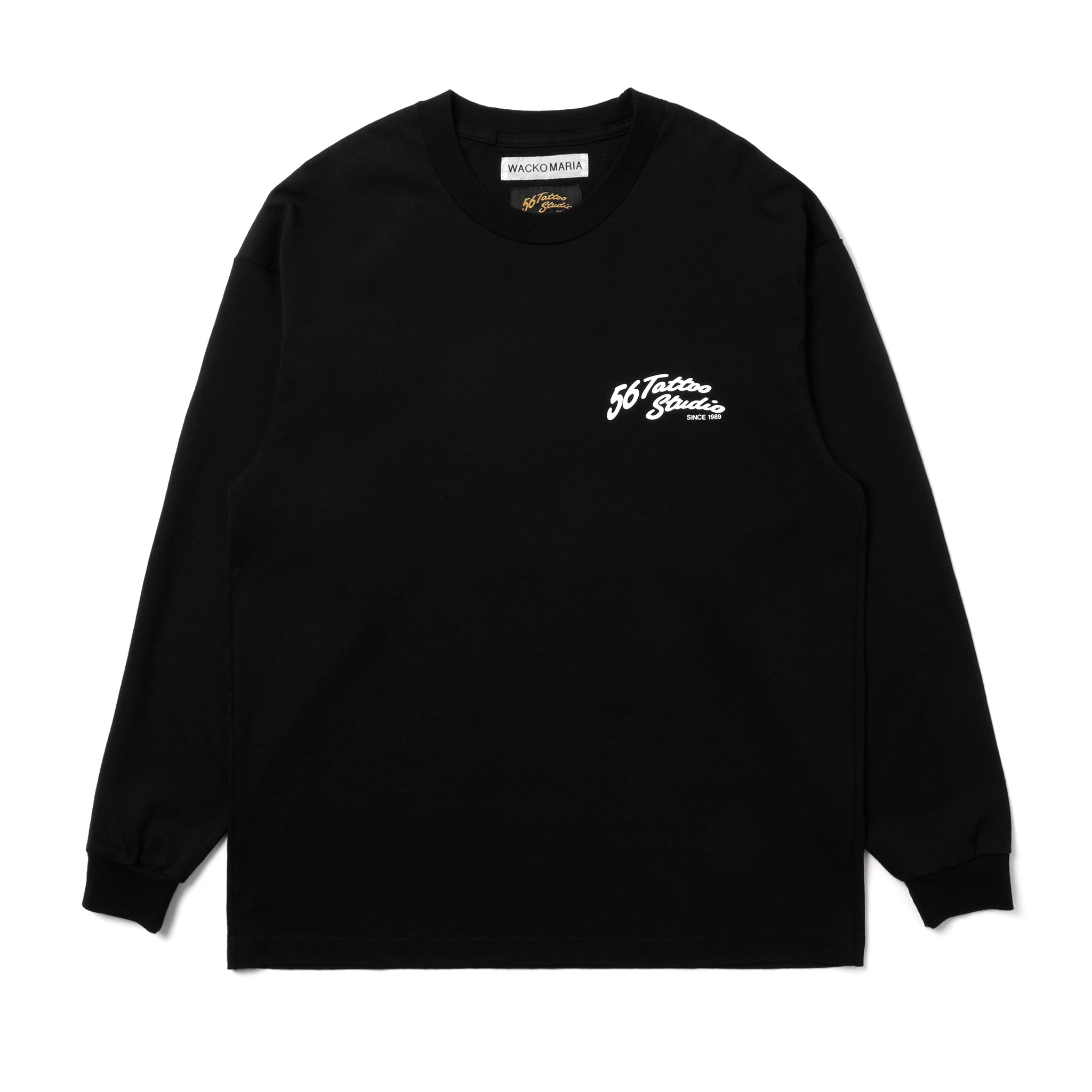 トップス M BK WACKO MARIA CREW NECK T-SHIRT M BK WACKO MARIA CREW NECK T-SHIRT WACKO MARIA / WASHED