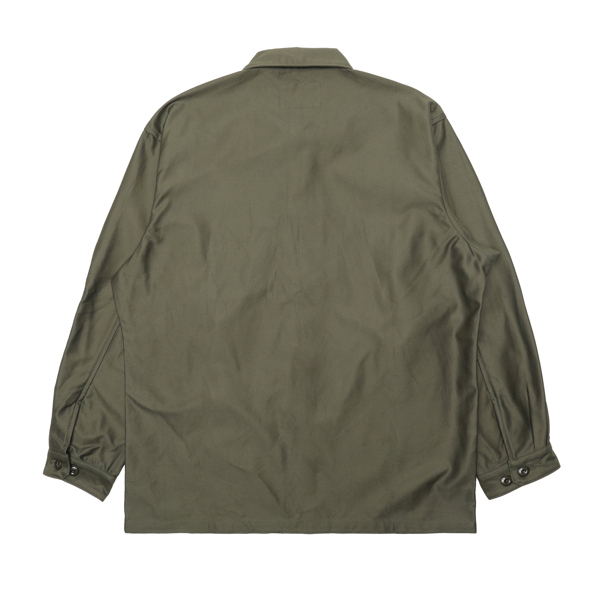 252CWDT-SHM08] WTAPS CBW 01 L/S Backsatin (Olive Drab) – The