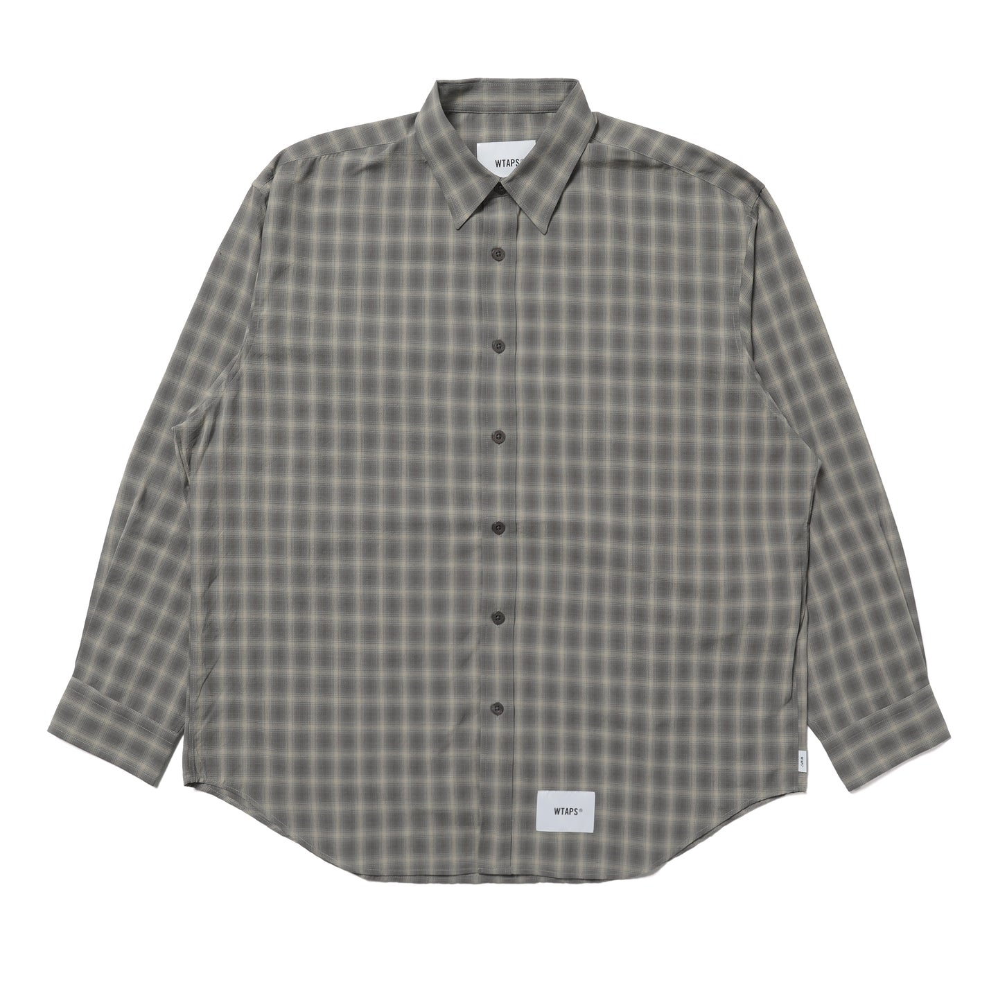 トップス WTAPS INGREDIENT SS BROADCLOTH 261TQDT-SHM01] WTAPS TXT 01 L/S Poly Broadcloth Textile OF Shirt