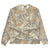 Death Rites Script Sleeve Waffle Knit Crewneck Tree Camo