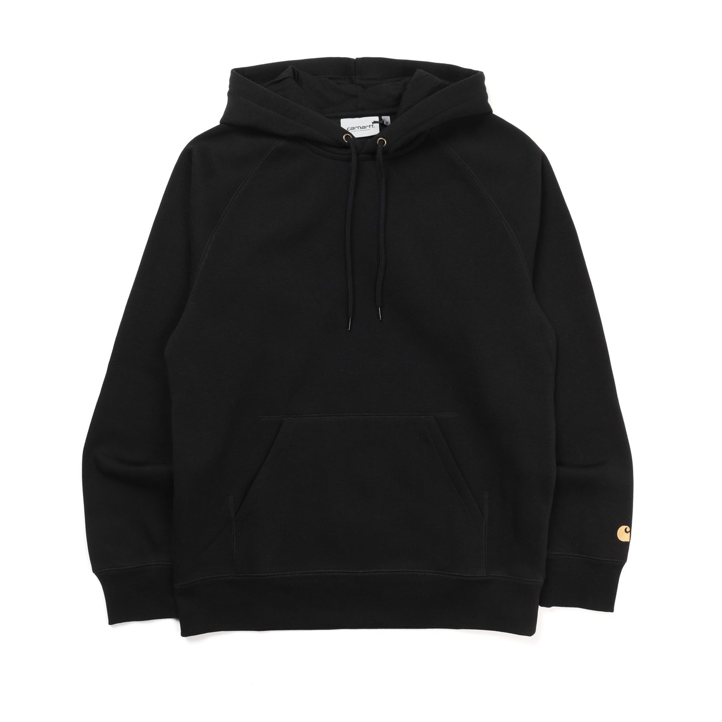 I026384_00F_XX] Carhartt WIP Hooded Chase Sweatshirt (Black, Gold