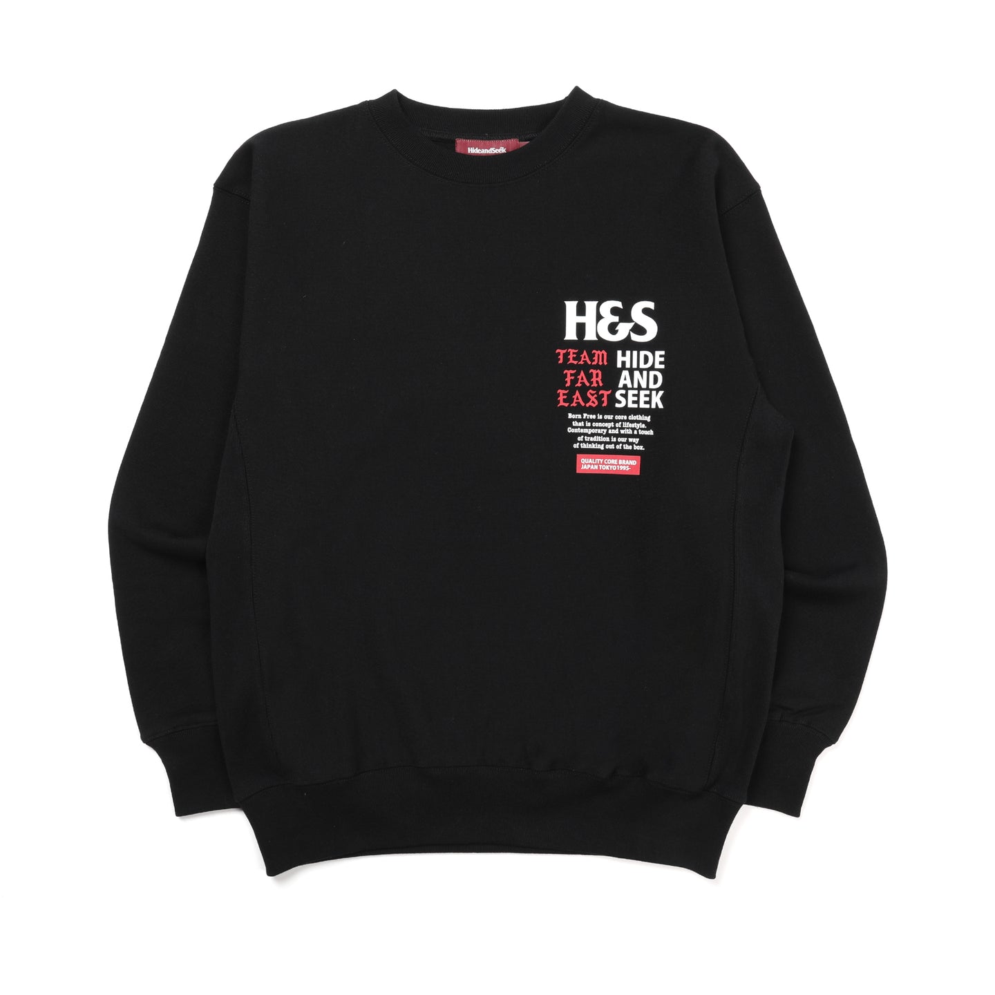 Hide and Seek Team Far East Crewneck Sweater Black