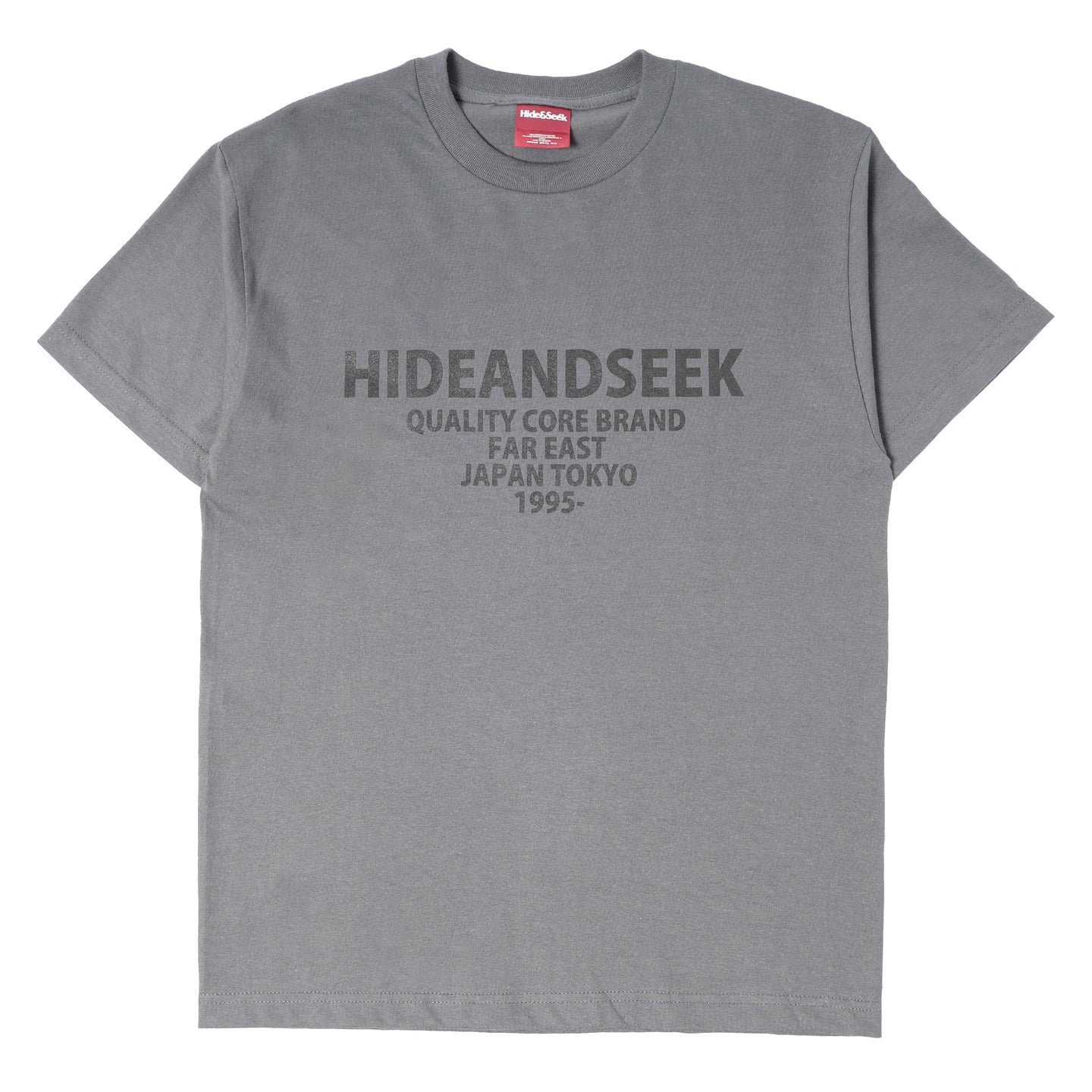 Hide and Seek Logo S/S T-Shirt Charcoal Gray