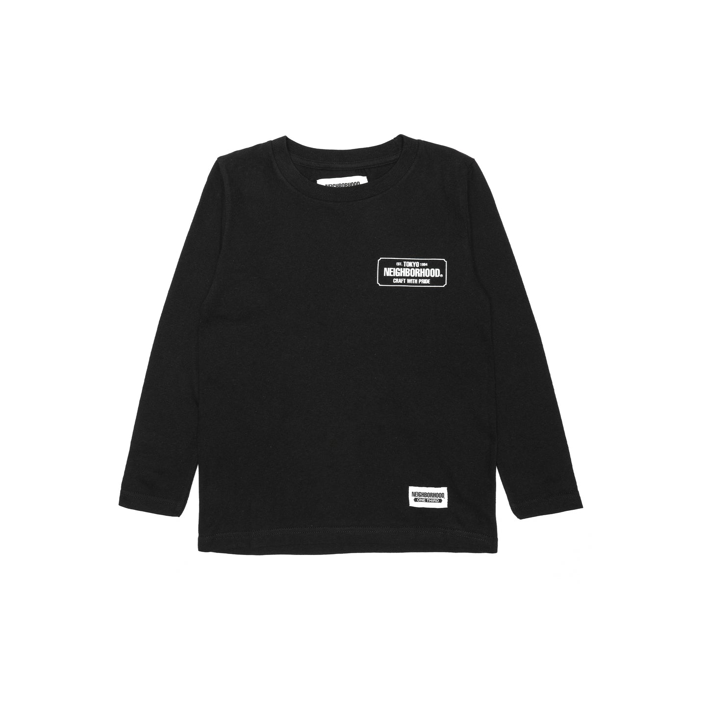 Neighborhood One Third OT Tee L/S-1 T-Shirt Black